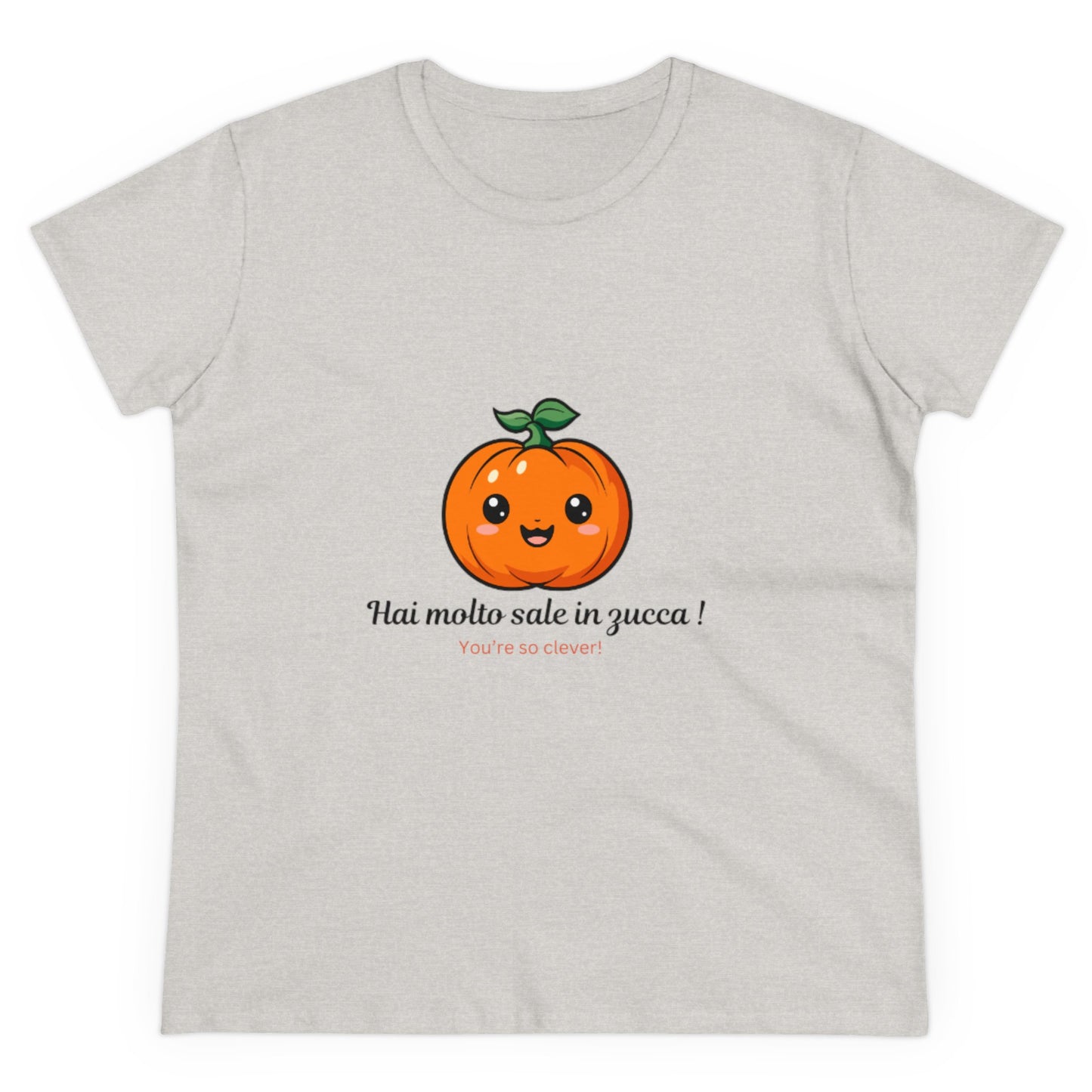 Pumpkin Cute Quote Women's Cotton Tee - Perfect for Fall & Halloween