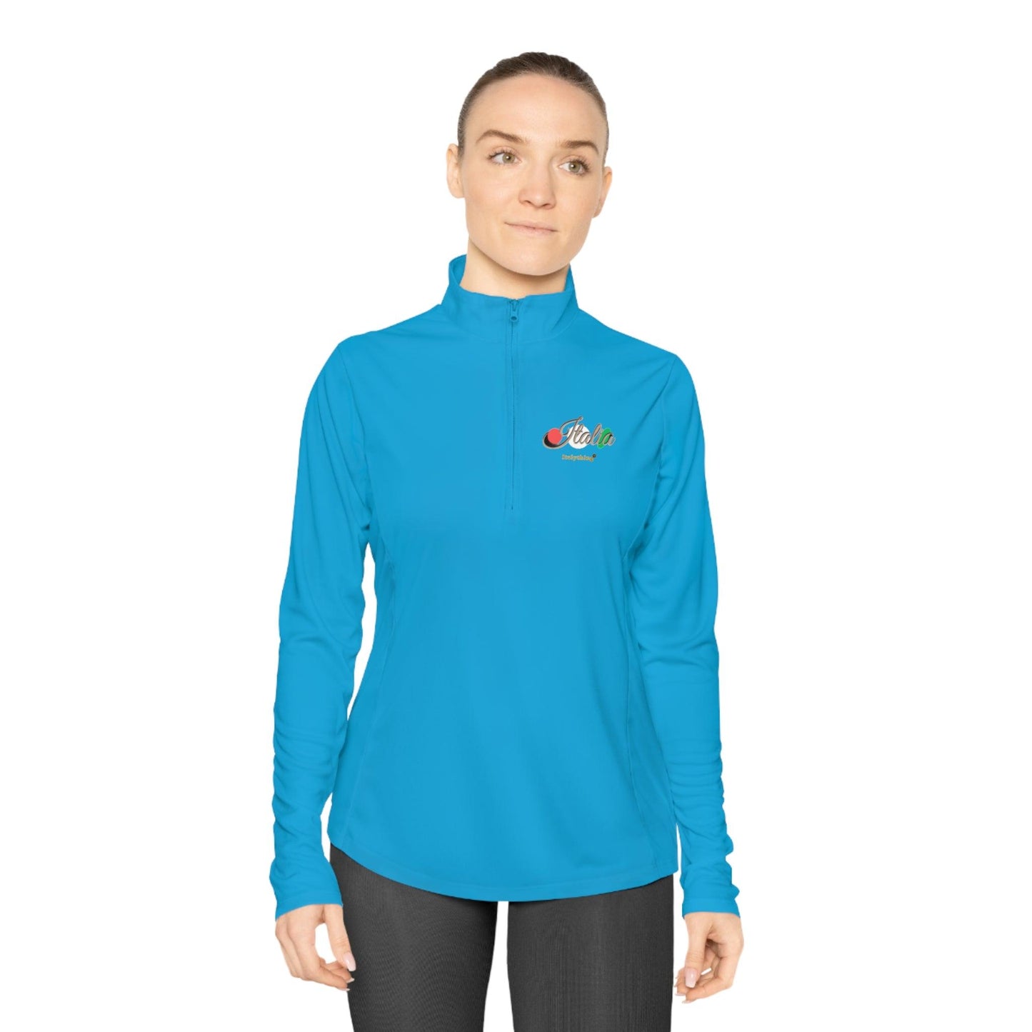 Italy Logo Ladies Quarter-Zip Pullover