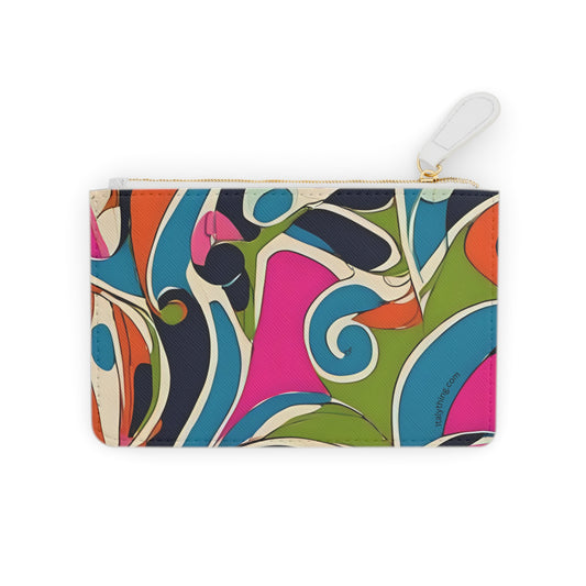 Vibrant Pucci-Style Mini Clutch Bag, Statement Accessory