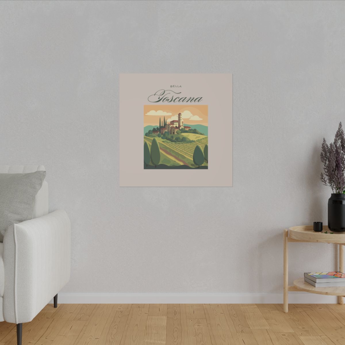 'Bella Toscana' Vintage Landscape Decor - Scenic Canvas Wall Art
