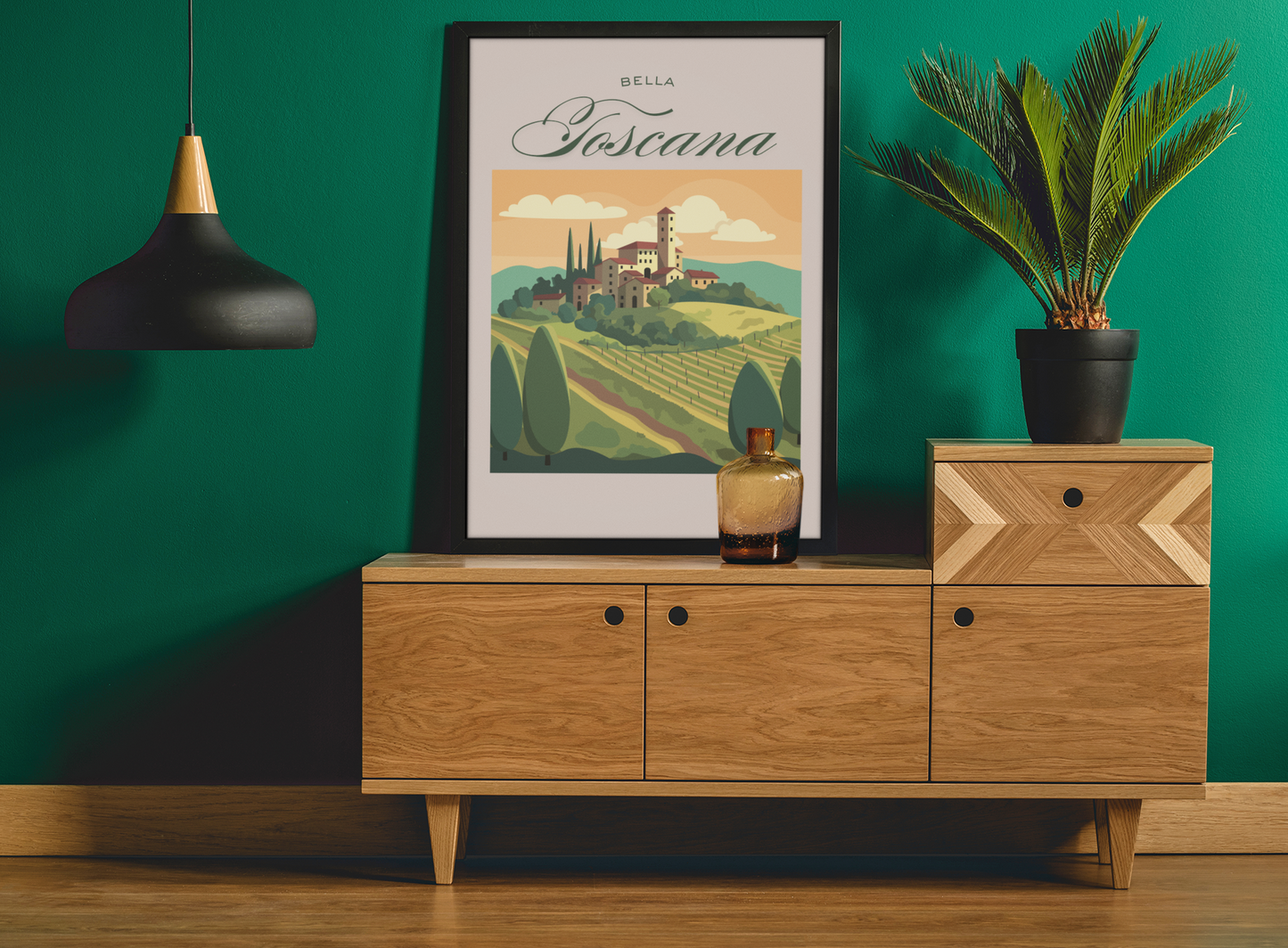'Bella Toscana' Vintage Landscape Decor - Scenic Canvas Wall Art