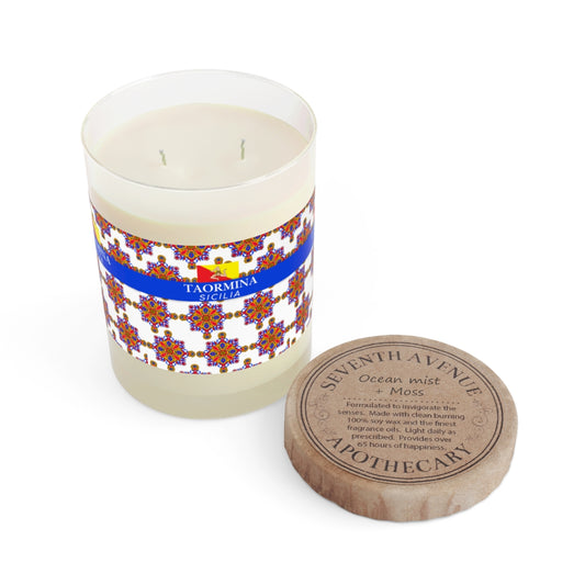 Taormina Inspired Scented Candle 11oz Glass Ocean Mist & Moss