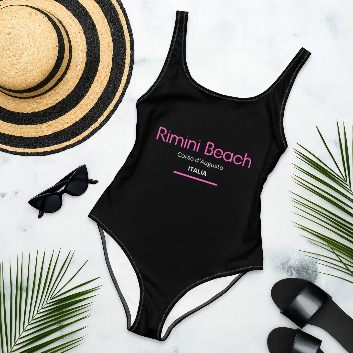 Rimini Beach Club One-Piece Swimsuit in Black
