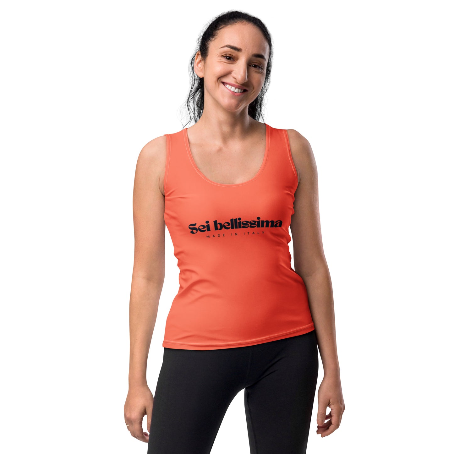 Orange Tank Top - Sei Bellisima - You are beautiful