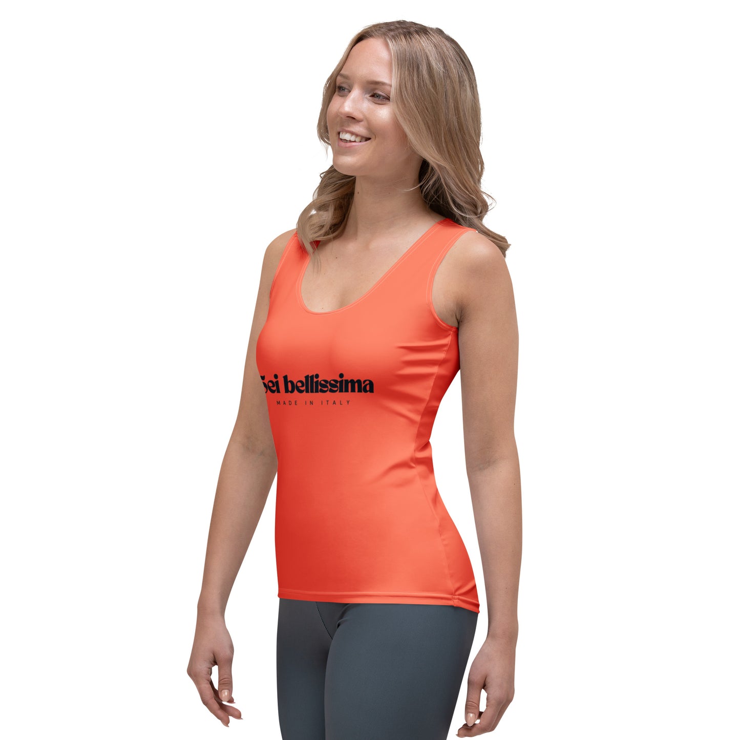 Orange Tank Top - Sei Bellisima - You are beautiful