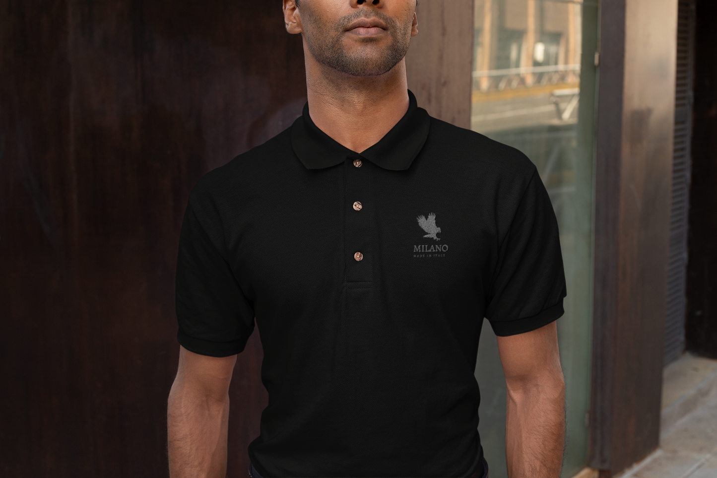 Men's Sport Polo Shirt Milano Branded , Stylish Italian Comfort