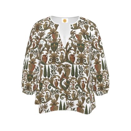Tuscan - Toscana Harvest Silk Blouse