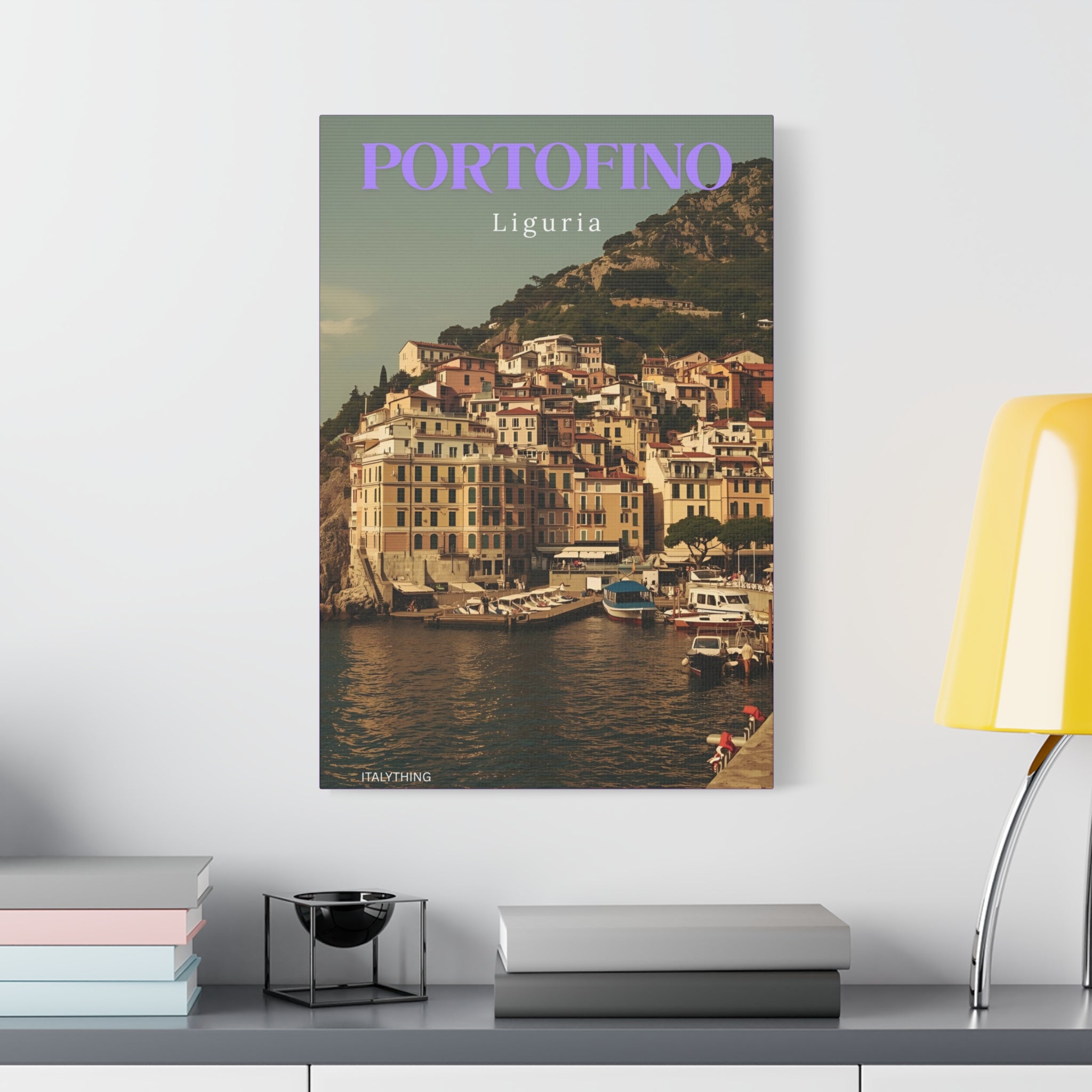 Portofino Harbour View Canvas Print - Decorative Wall Art
