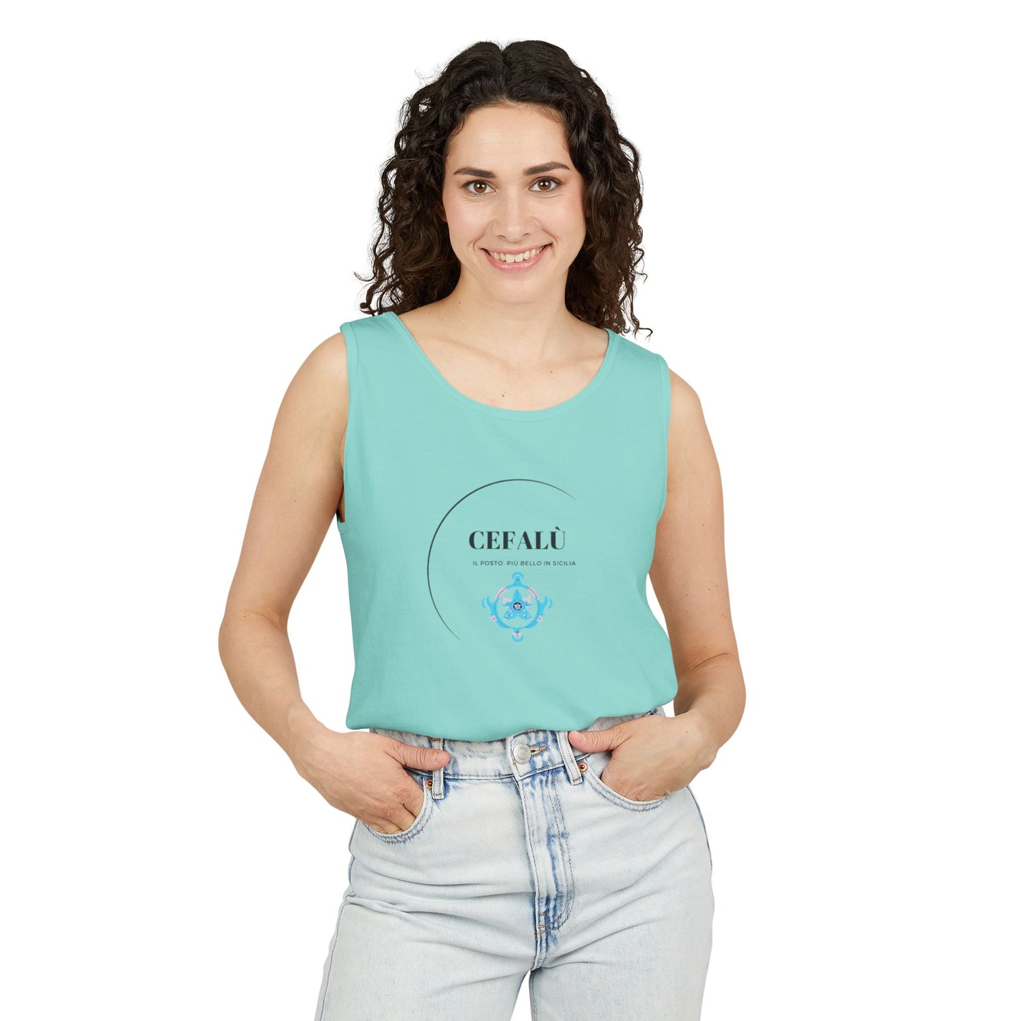 Cefalù Tank Top - Coastal Vibes from Sicily