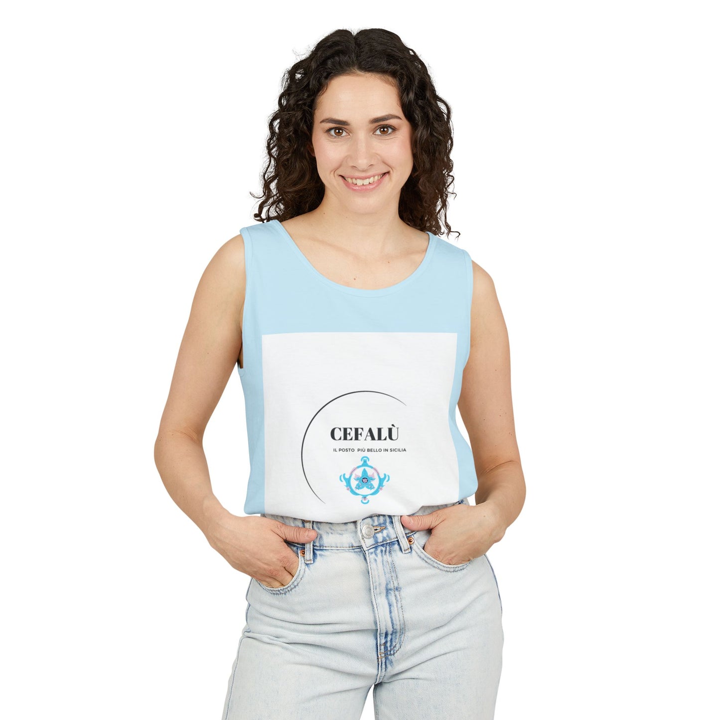 Cefalù Tank Top - Coastal Vibes from Sicily