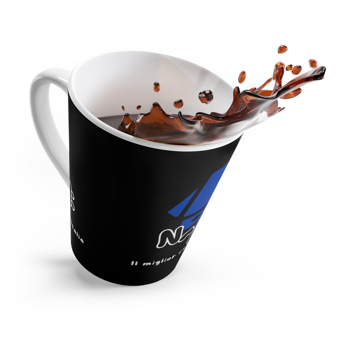 Napoli Latte Mug – Il miglior caffè d'Italia - Blue Logo Ceramic Cup