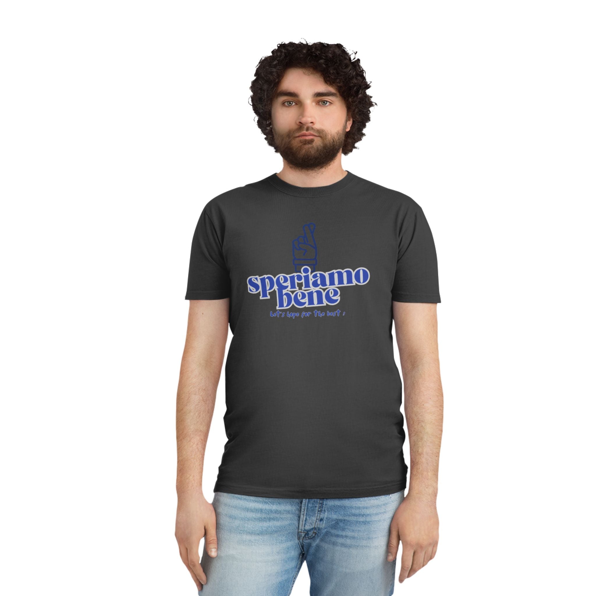 Cute Unisex Faded Shirt - 'Speriamo Bene' Inspirational Tee - Learn italian the Fun way!