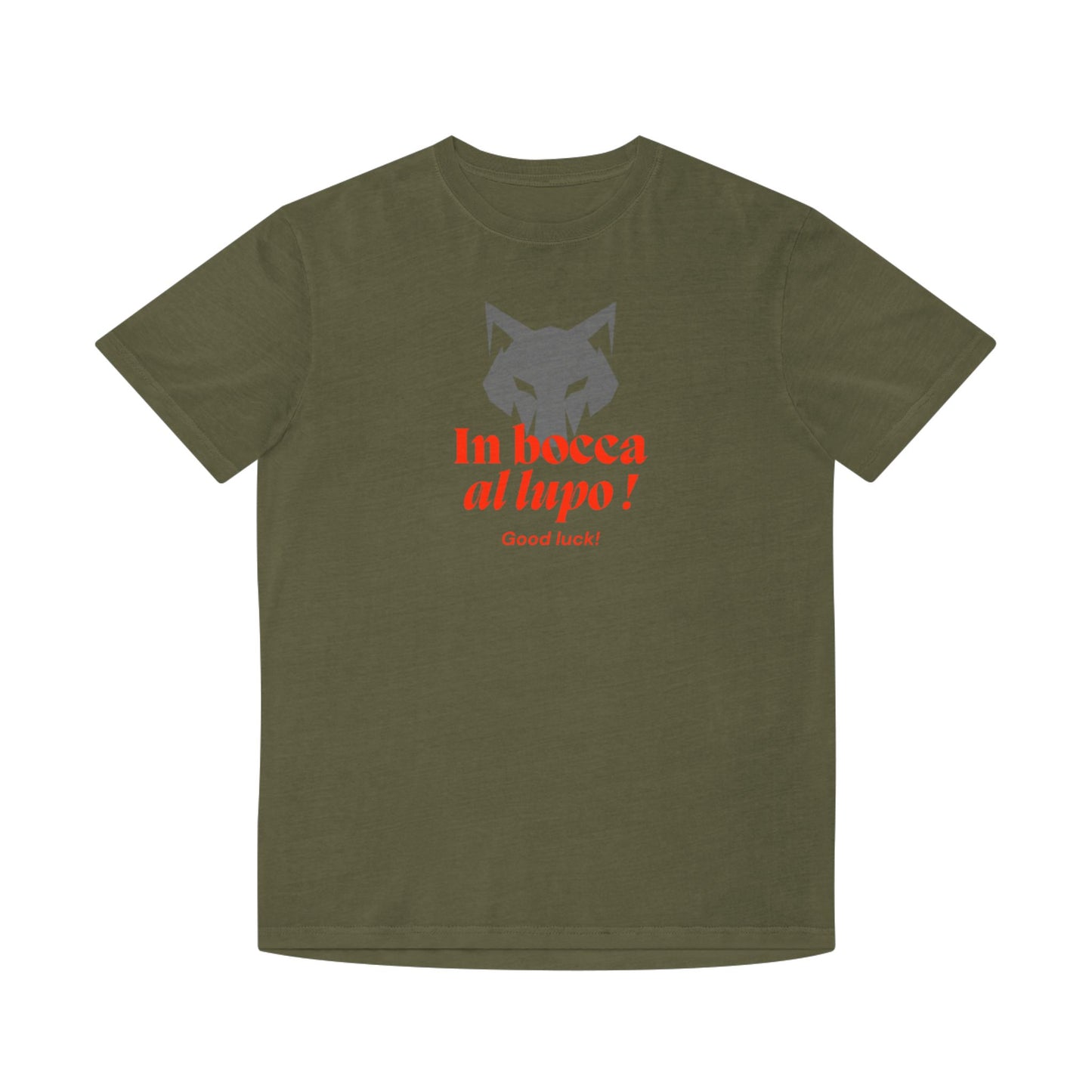 Lucky T-Shirt - 'In bocca al lupo!' Design - Unisex Faded