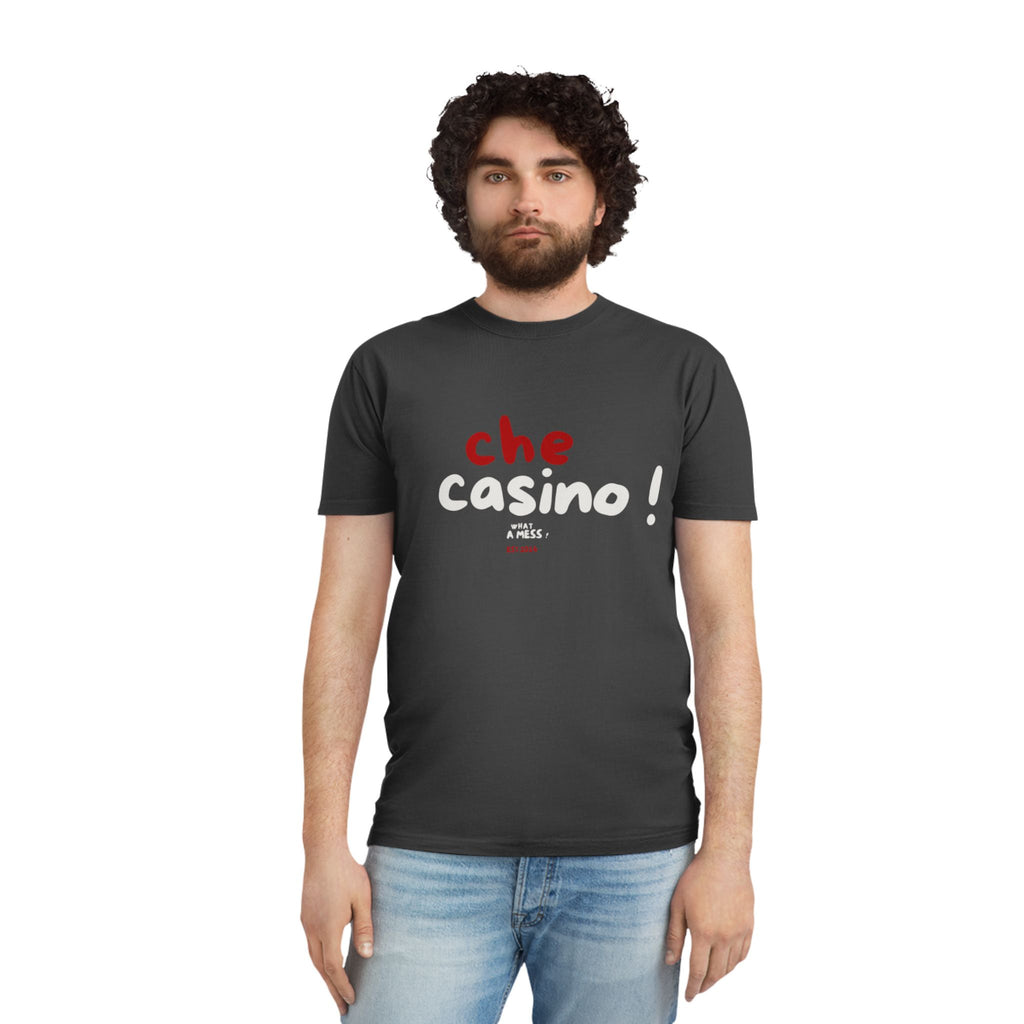 Che Casino ! What a mess ! Faded Shirt - Learn Italian the Fun way!
