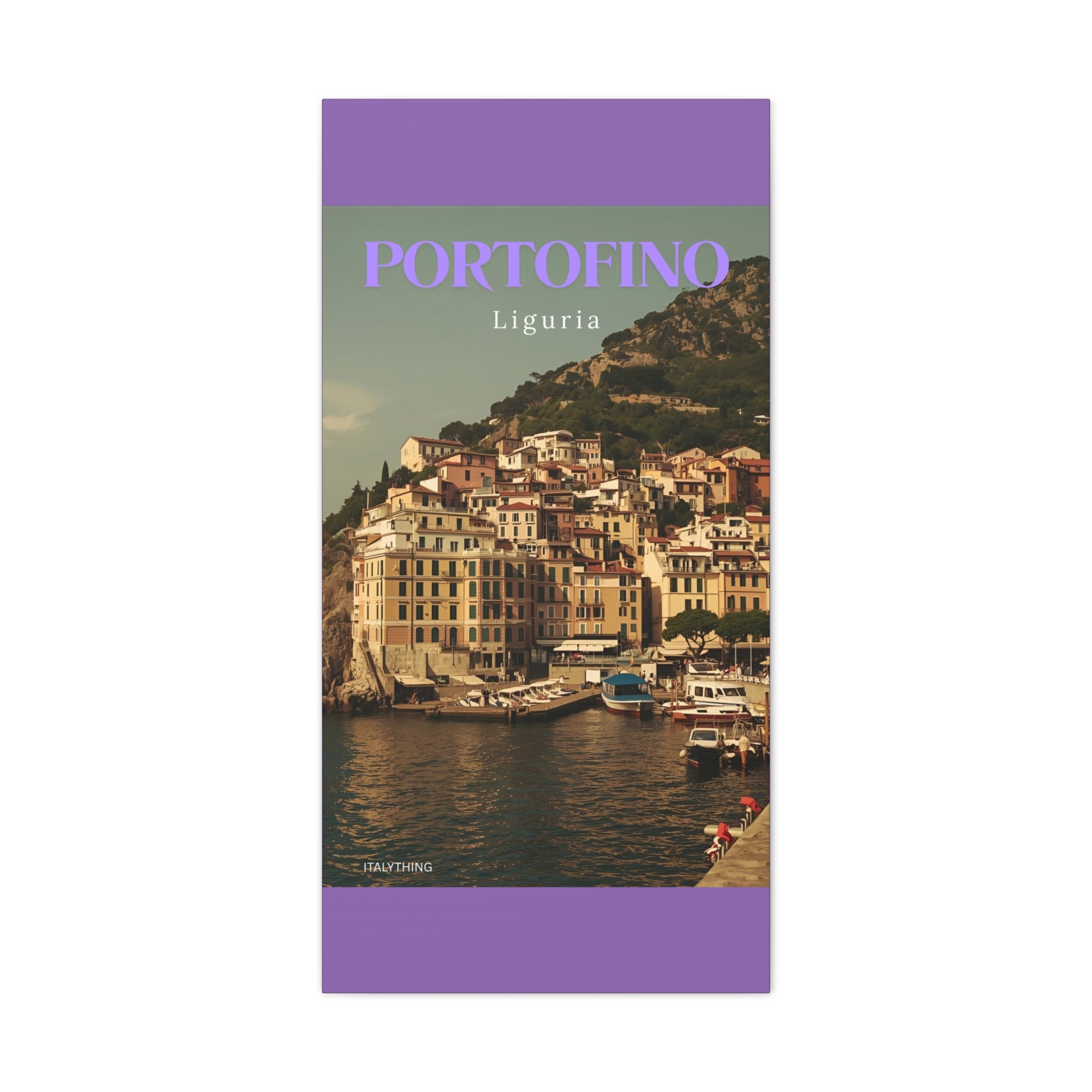 Portofino Harbour View Canvas Print - Decorative Wall Art