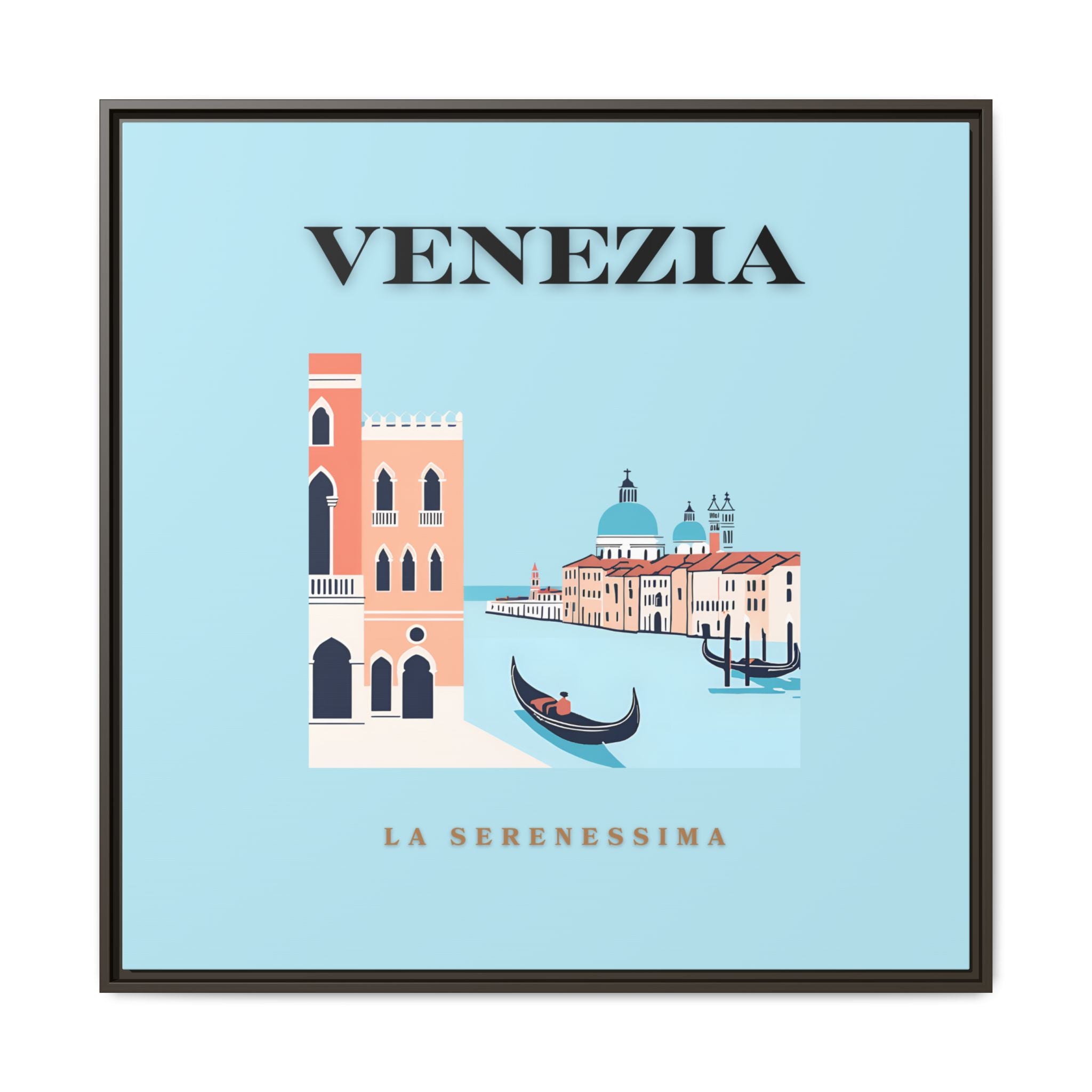 Venezia Framed Canvas Art - Colorful Wall Decor for Home & Office