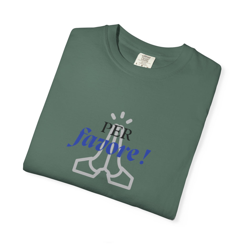 Italian Expression "Per favore"  Graphic Fun T-Shirt