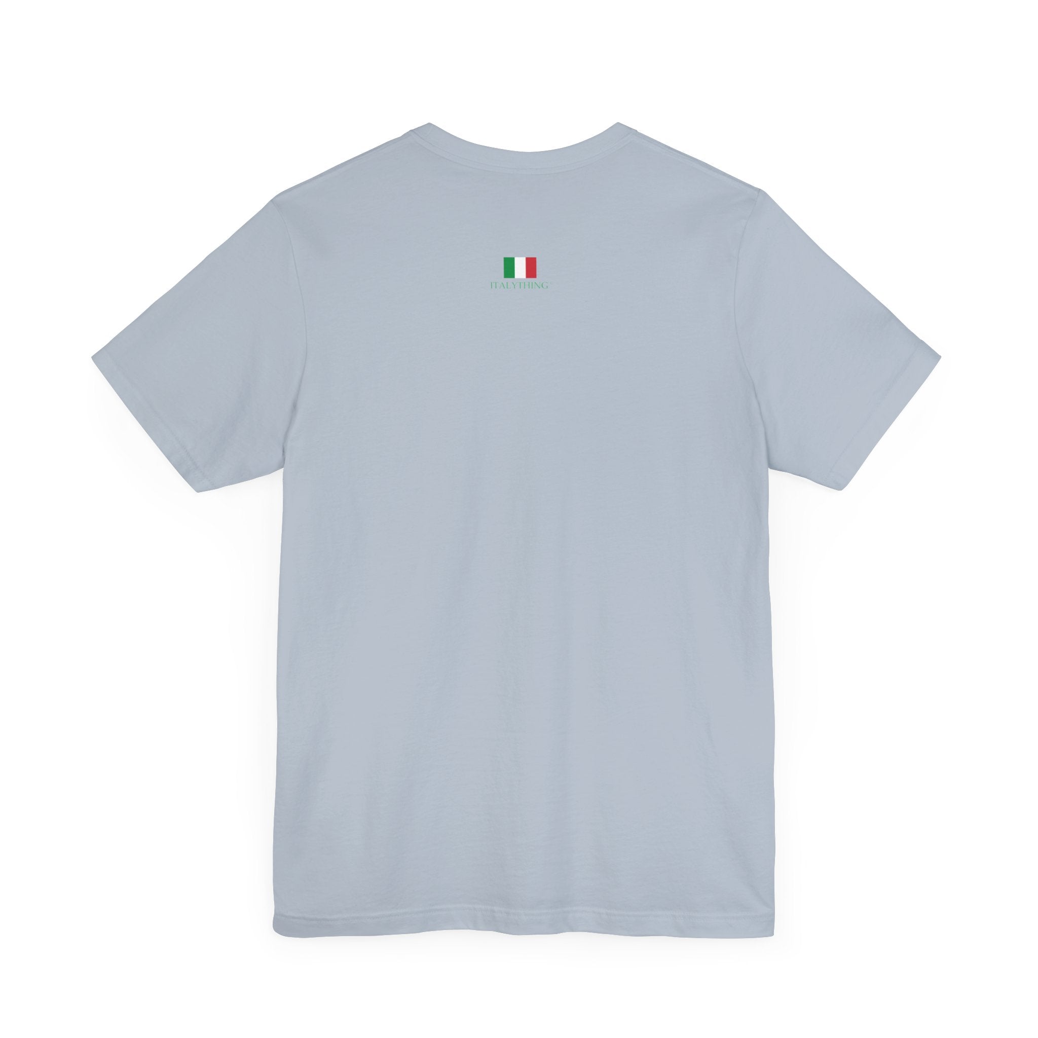 Italienisches Marken-T-Shirt aus Jersey mit kurzen Ärmeln: "Musica è..." (Musik ist...)