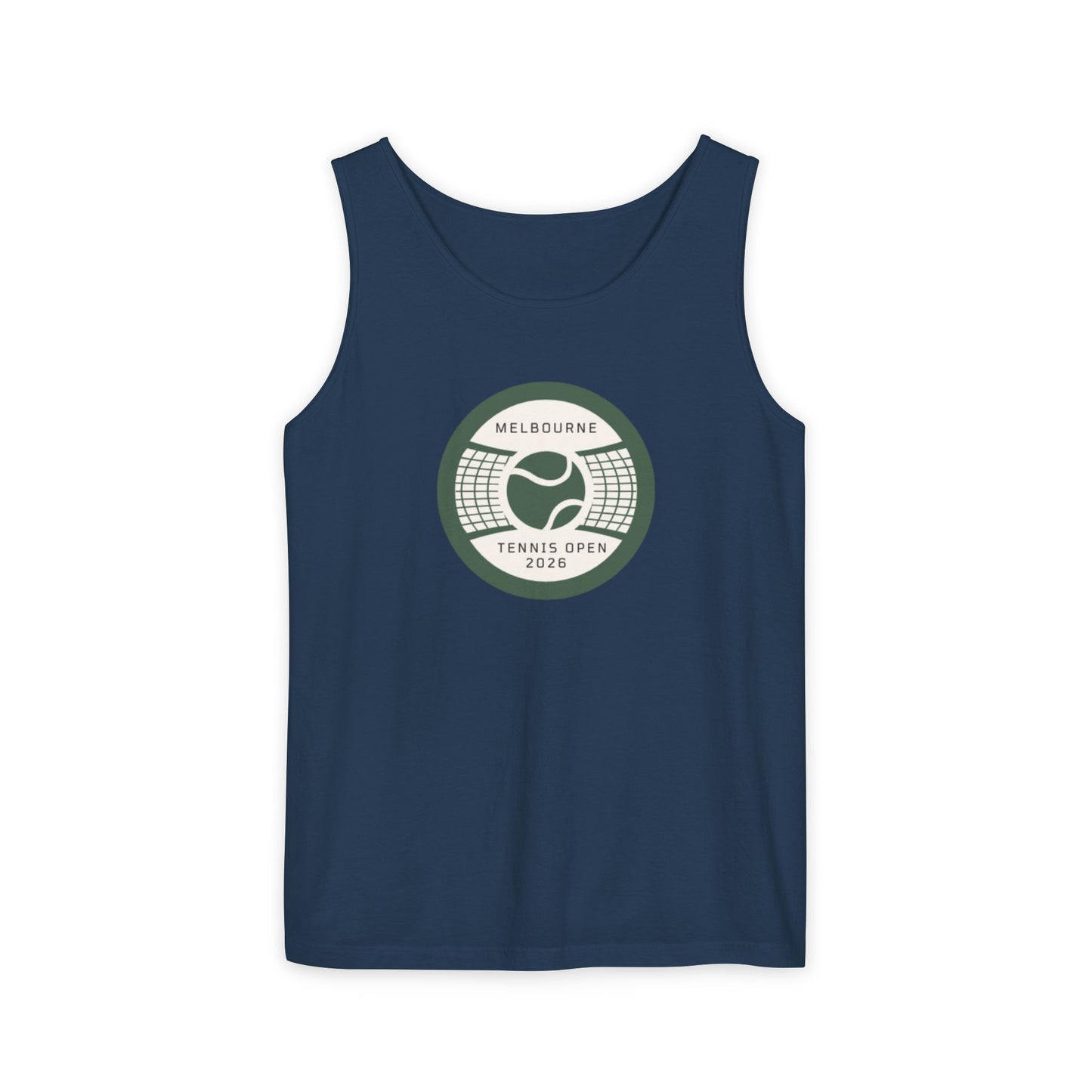 Melbourne Tennis Open 2026 Unisex Garment-Dyed Tank Top