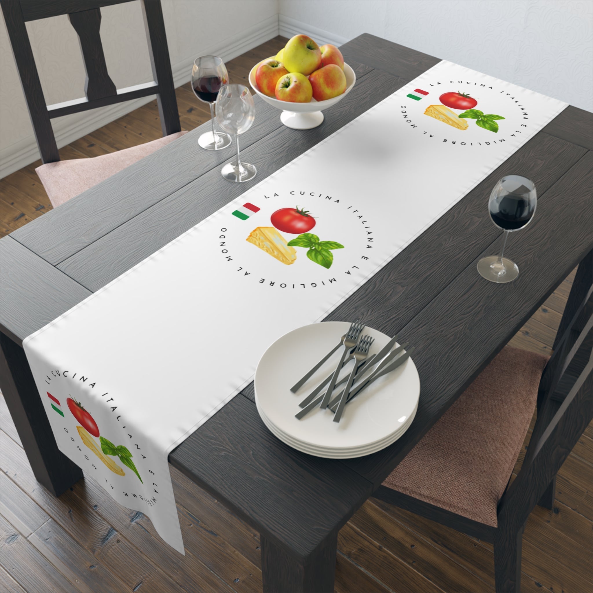 Italian Cuisine Table Runner (Cotton, Poly)