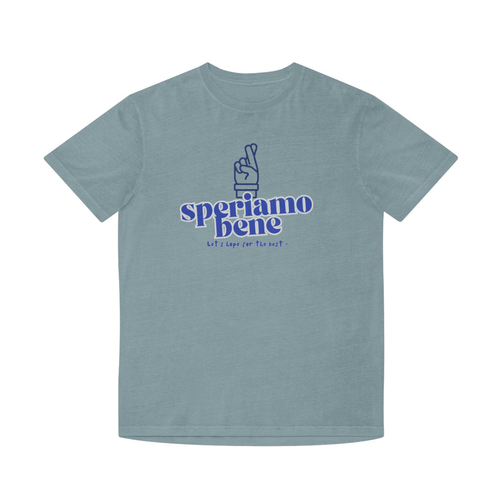Cute Unisex Faded Shirt - 'Speriamo Bene' Inspirational Tee - Learn italian the Fun way!