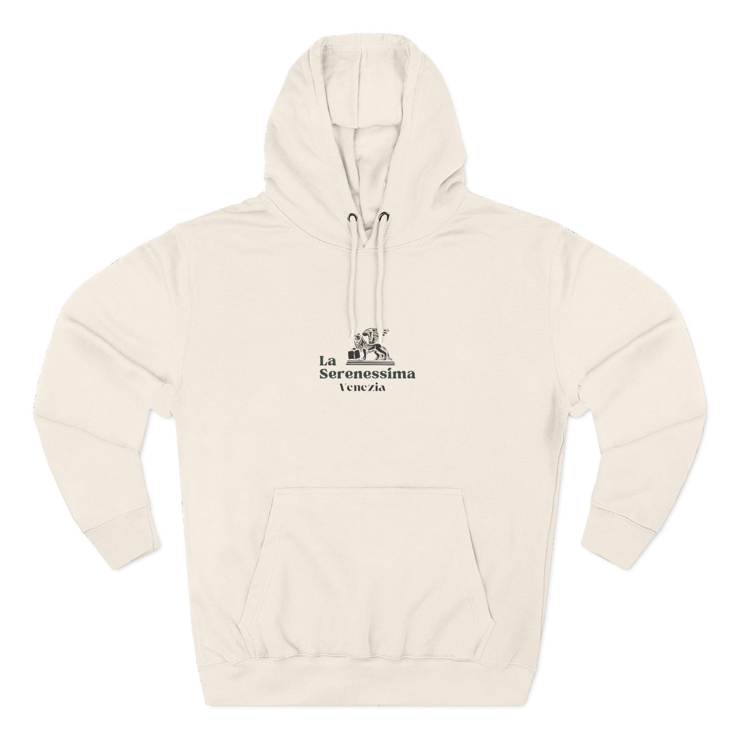 Venezia - La Serenessima Three-Panel Fleece Hoodie - Cozy & Stylish Italian-Inspired Winter Wear