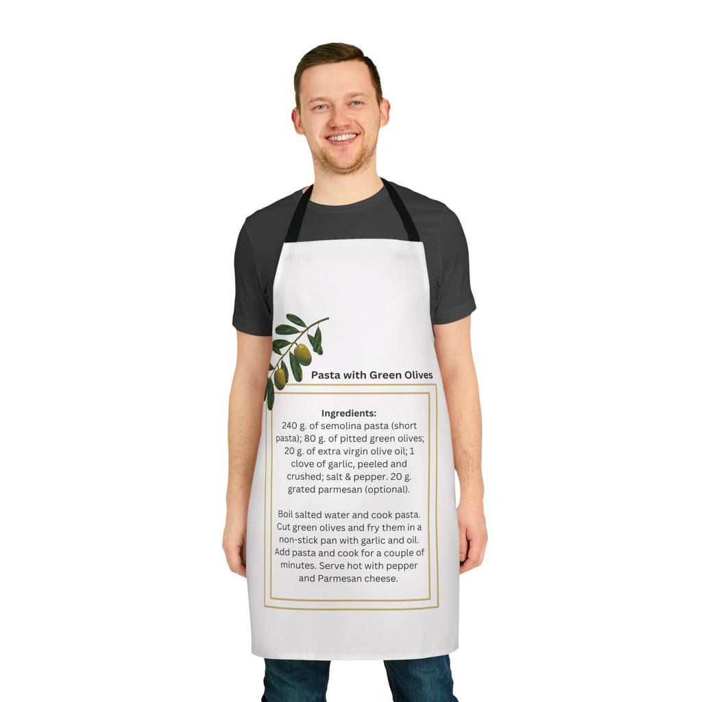 Apron with Italian Pasta Recipe- Pasta with Olives