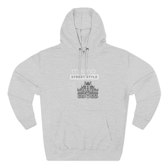 Milan Men Street Style Three-Panel Fleece Hoodie
