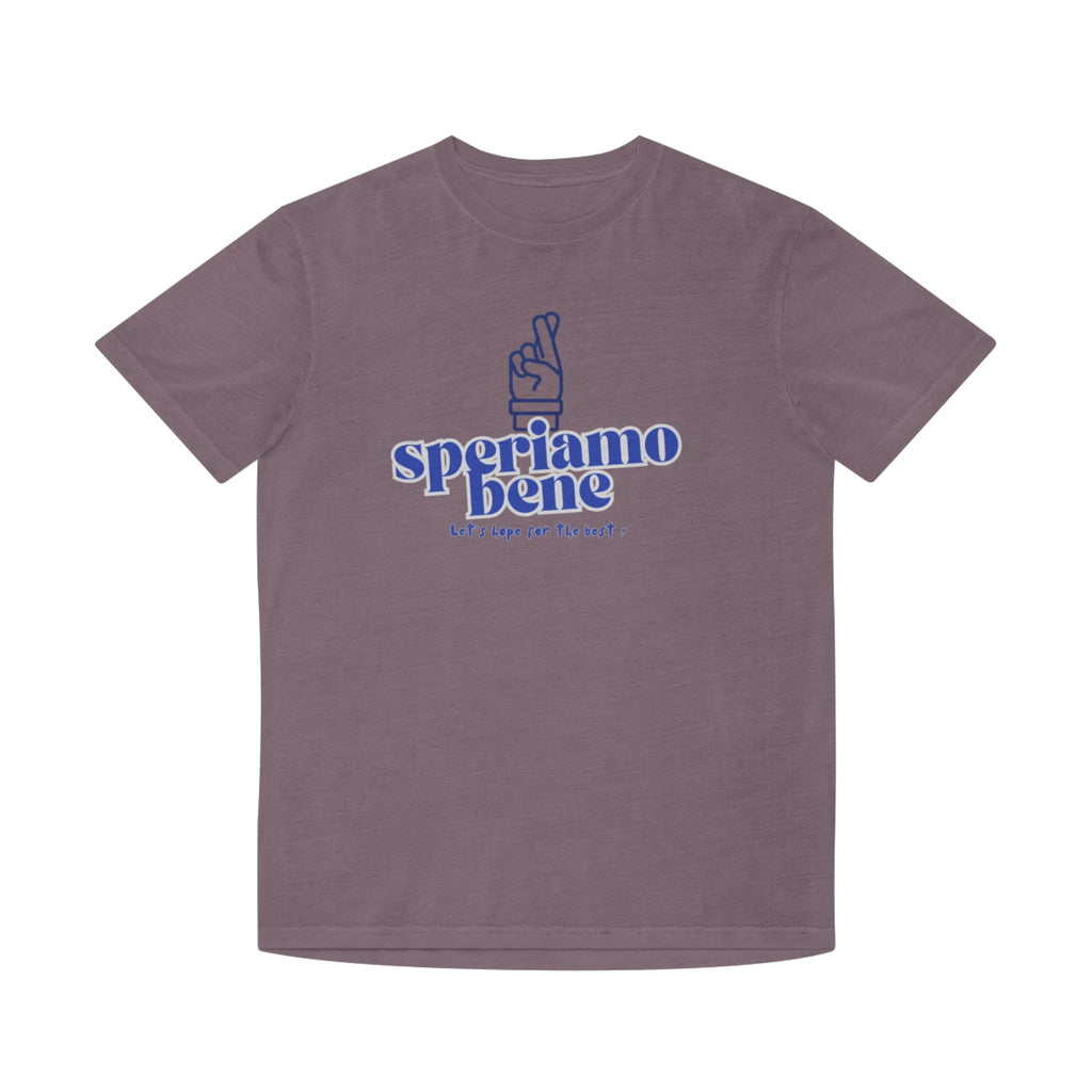 Cute Unisex Faded Shirt - 'Speriamo Bene' Inspirational Tee - Learn italian the Fun way!