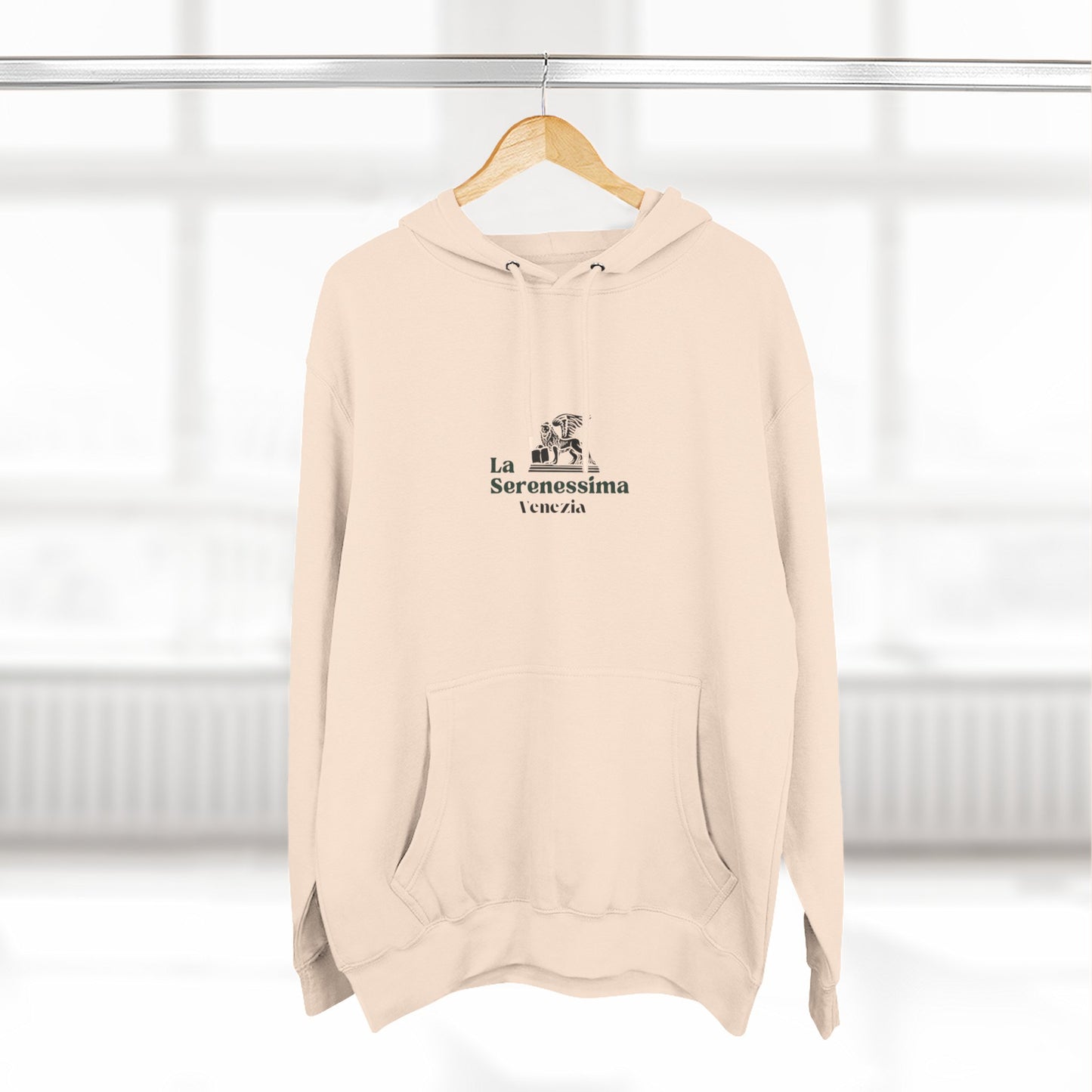 Venezia - La Serenessima Three-Panel Fleece Hoodie - Cozy & Stylish Italian-Inspired Winter Wear
