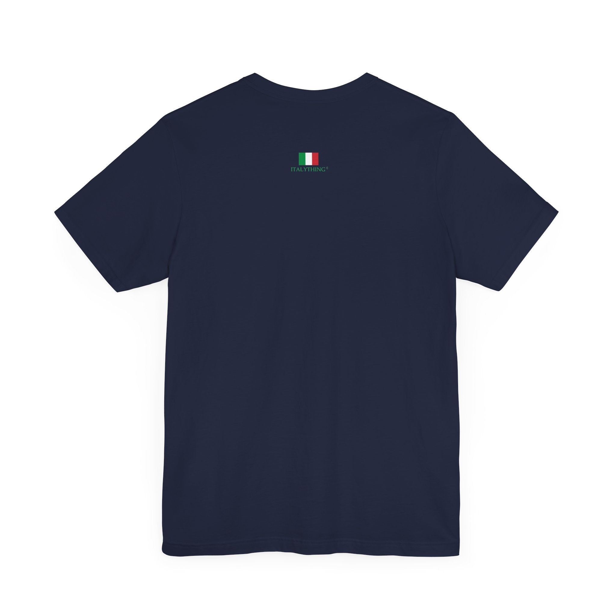 Italienisches Marken-Sommer-T-Shirt aus Jersey mit kurzen Ärmeln und italienischem Slogan: Mare Mare