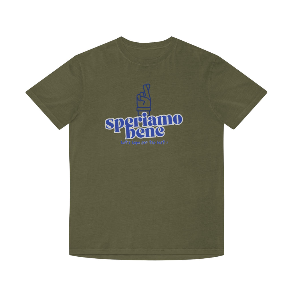 Cute Unisex Faded Shirt - 'Speriamo Bene' Inspirational Tee - Learn italian the Fun way!