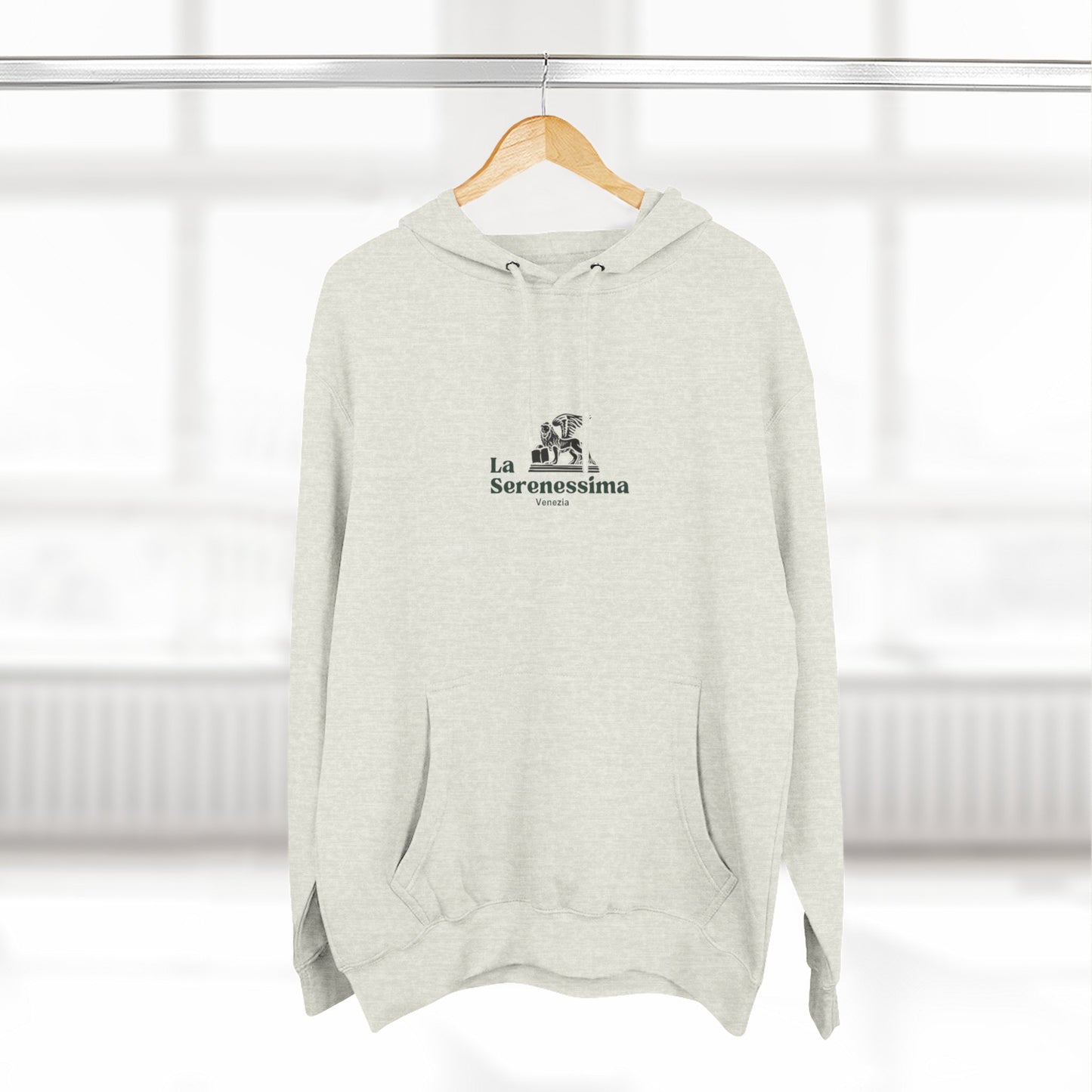 Venezia - La Serenessima Three-Panel Fleece Hoodie - Cozy & Stylish Italian-Inspired Winter Wear