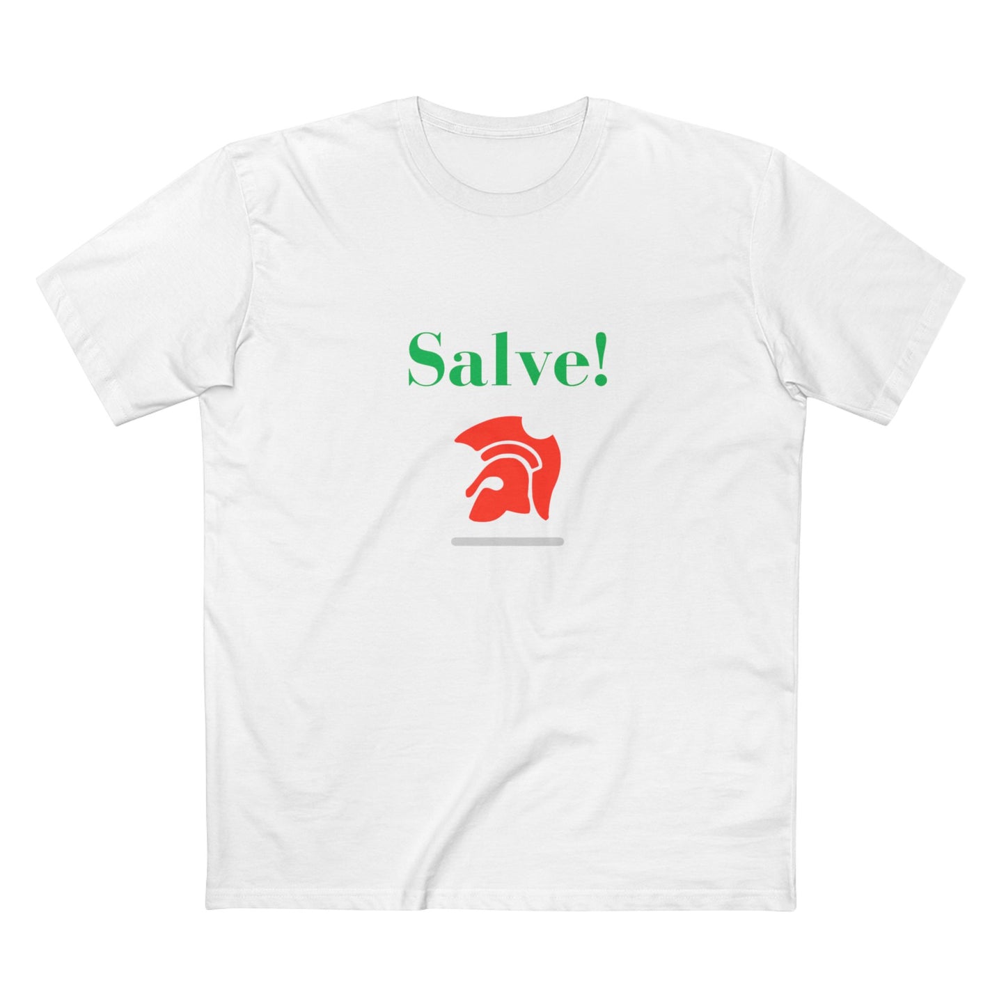 Salve! Roman Helmet Graphic Tee — Italian Heritage T‑Shirt
