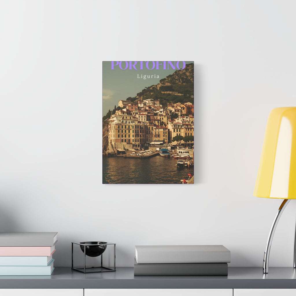 Portofino Harbour View Canvas Print - Decorative Wall Art