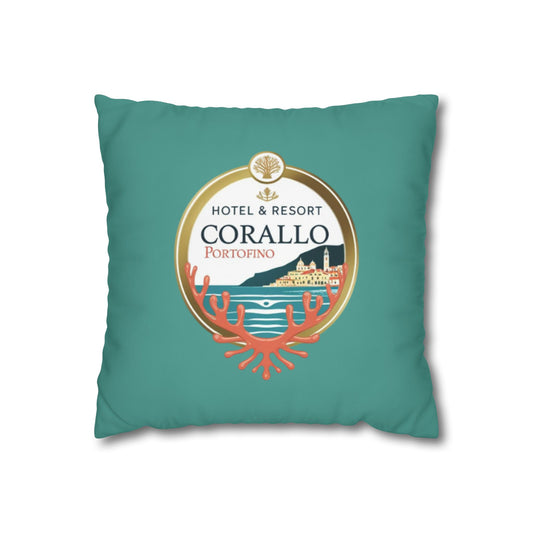 Portofino Hotel & Resort Corallo Portofino Collection - Pillowcase in Grey turquoise
