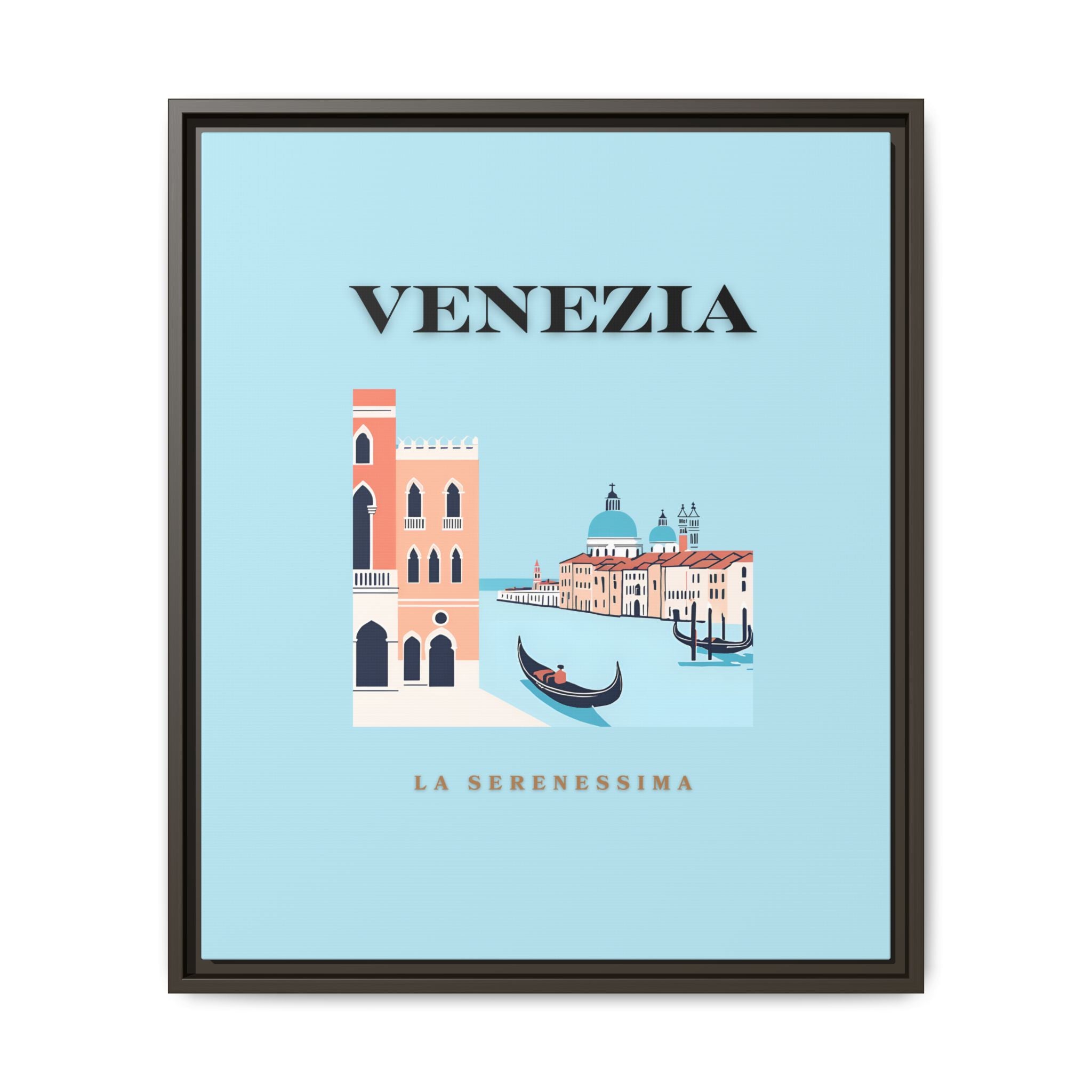Venezia Framed Canvas Art - Colorful Wall Decor for Home & Office