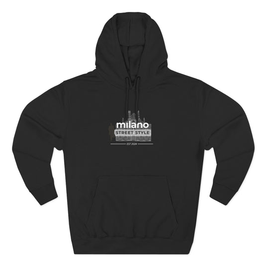 Milan Men Street Style Three-Panel Fleece Hoodie
