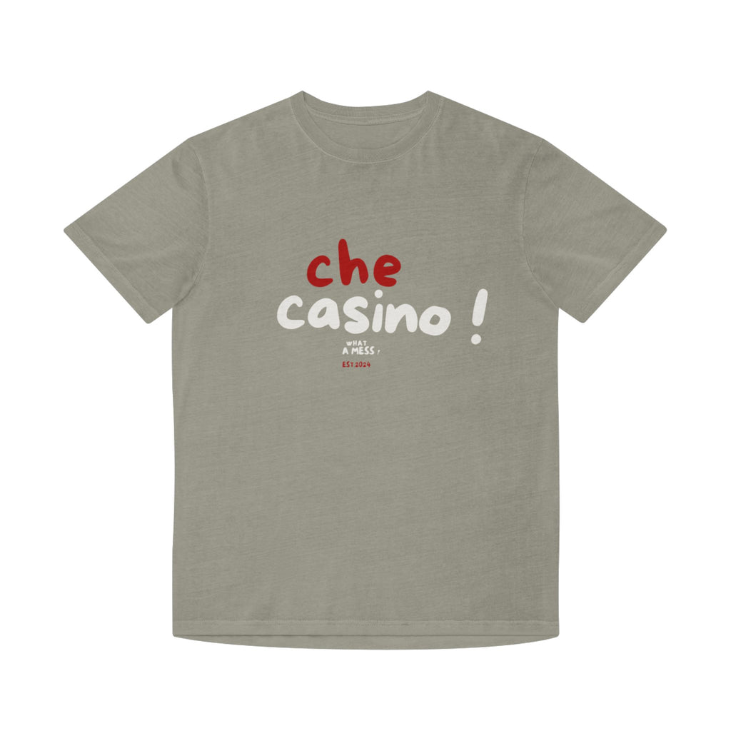 Che Casino ! What a mess ! Faded Shirt - Learn Italian the Fun way!