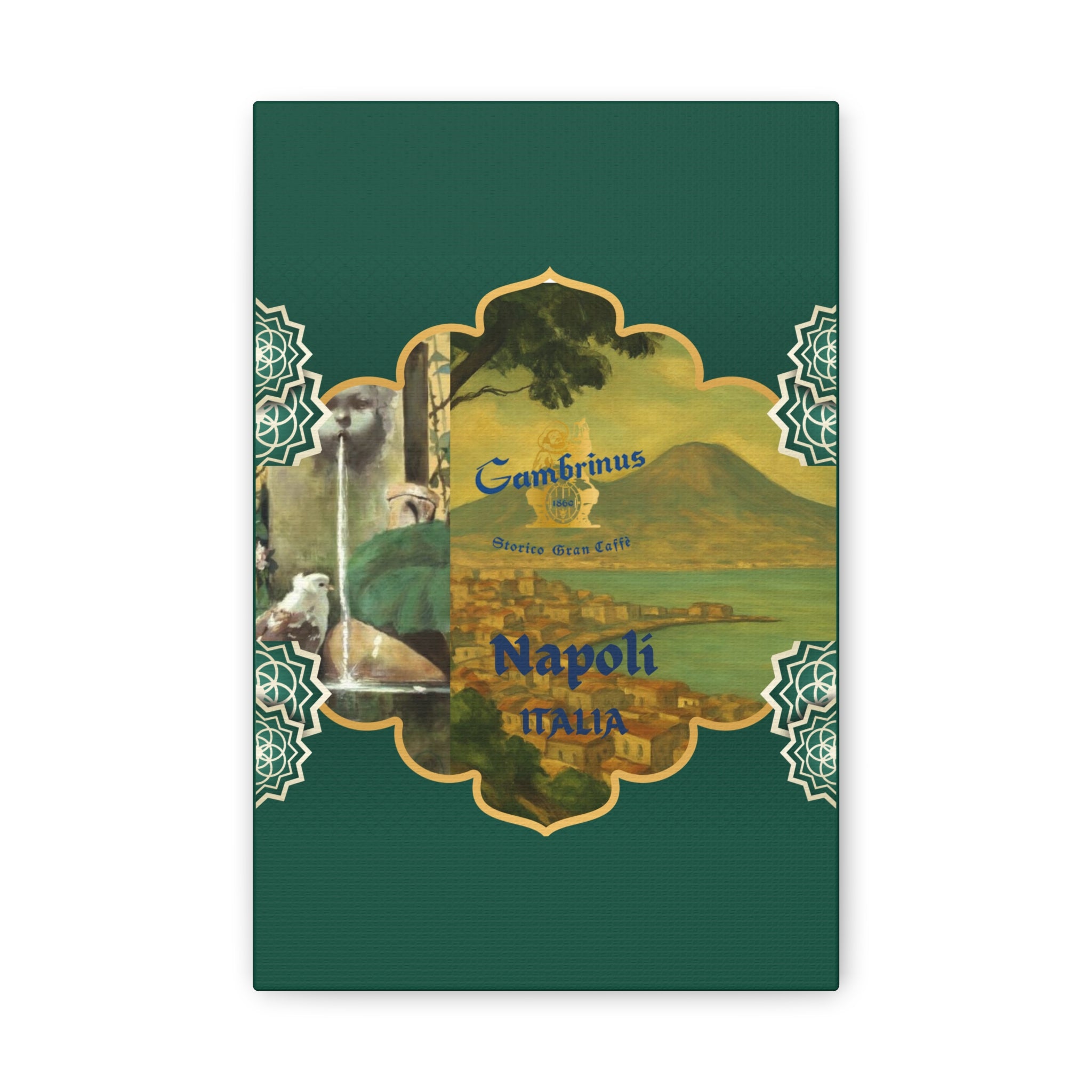 Naples Vintage Art Print - Caffe Gambrinus Napoli