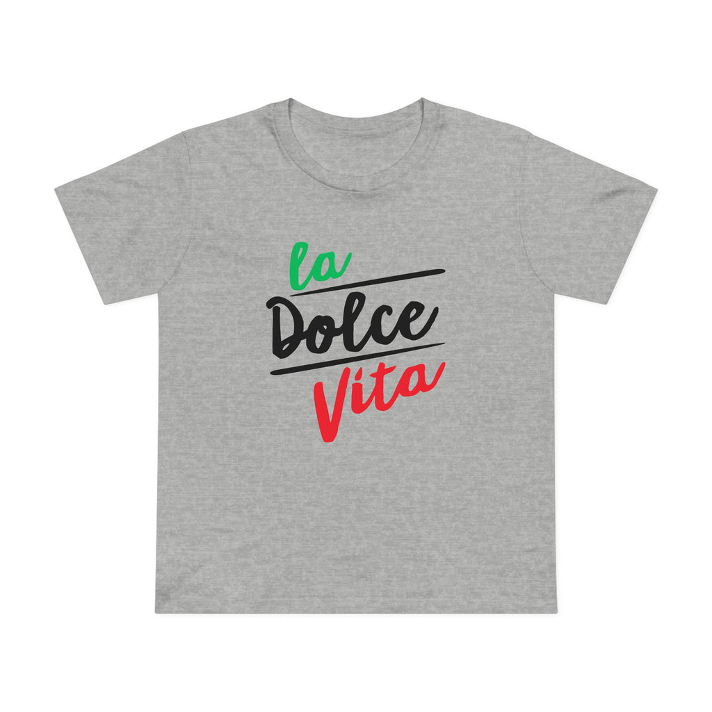 La Dolce Vita Women's Tee, Casual T-Shirt for Everyday Wear, Italian Style Top, Gift for Travel Lovers, Stylish Summer Shirt