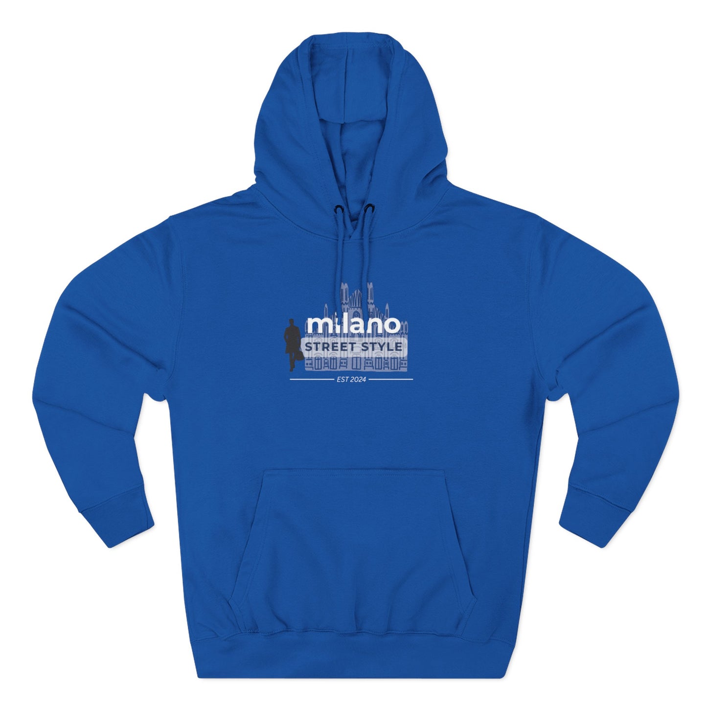 Milan Men Street Style Three-Panel Fleece Hoodie