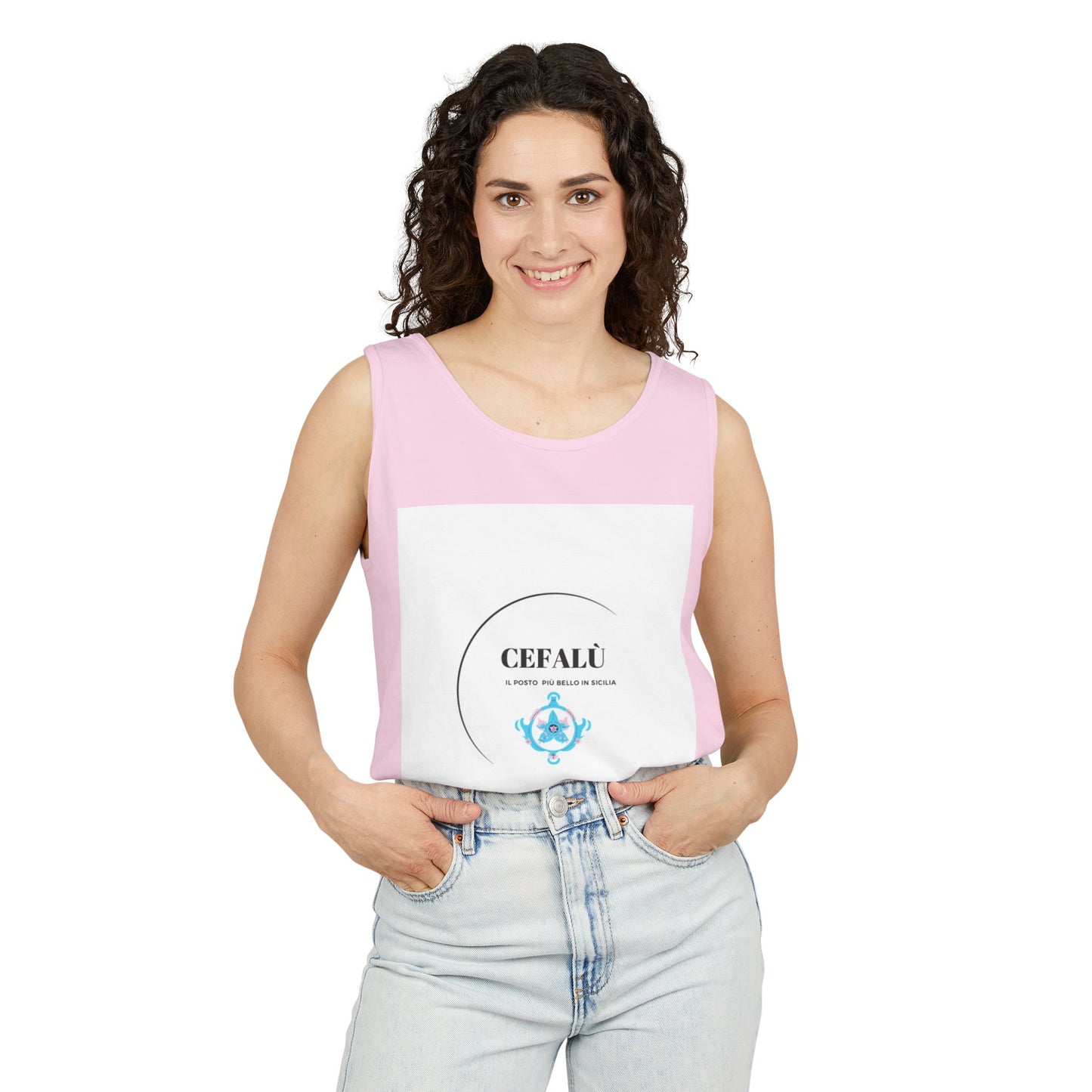 Cefalù Tank Top - Coastal Vibes from Sicily