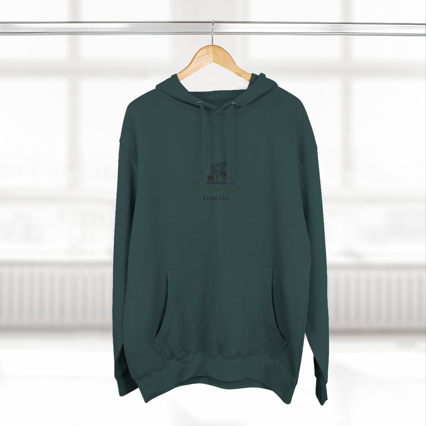Venezia - La Serenessima Three-Panel Fleece Hoodie - Cozy & Stylish Italian-Inspired Winter Wear