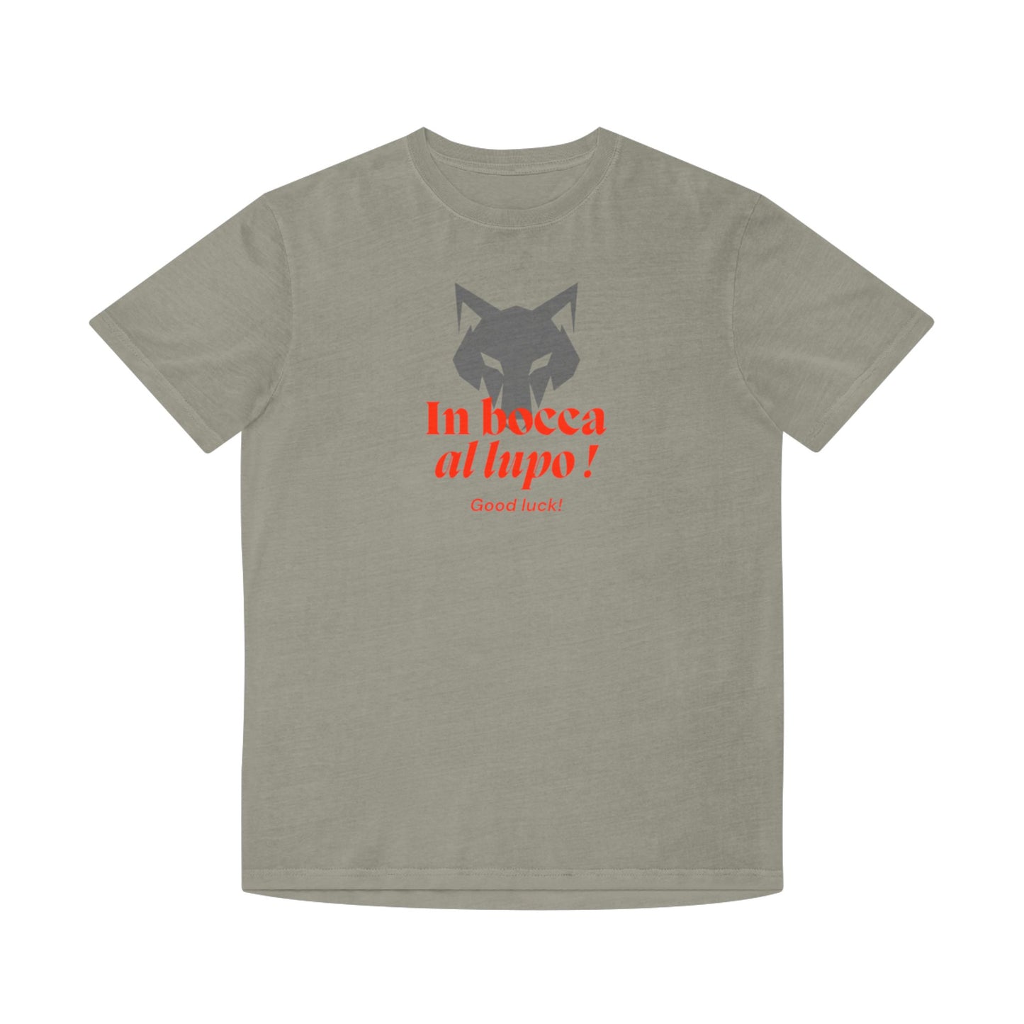 Lucky T-Shirt - 'In bocca al lupo!' Design - Unisex Faded
