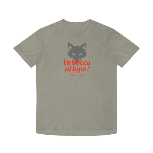 Lucky T-Shirt - 'In bocca al lupo!' Design - Unisex Faded