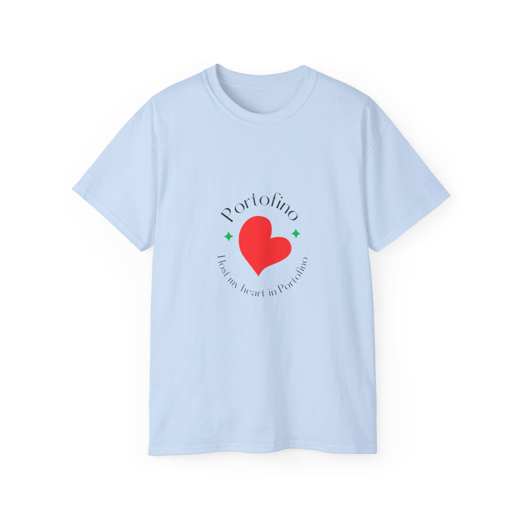 Portofino Heart Unisex Ultra Cotton Tee - Italian Love Grafik-T-Shirt