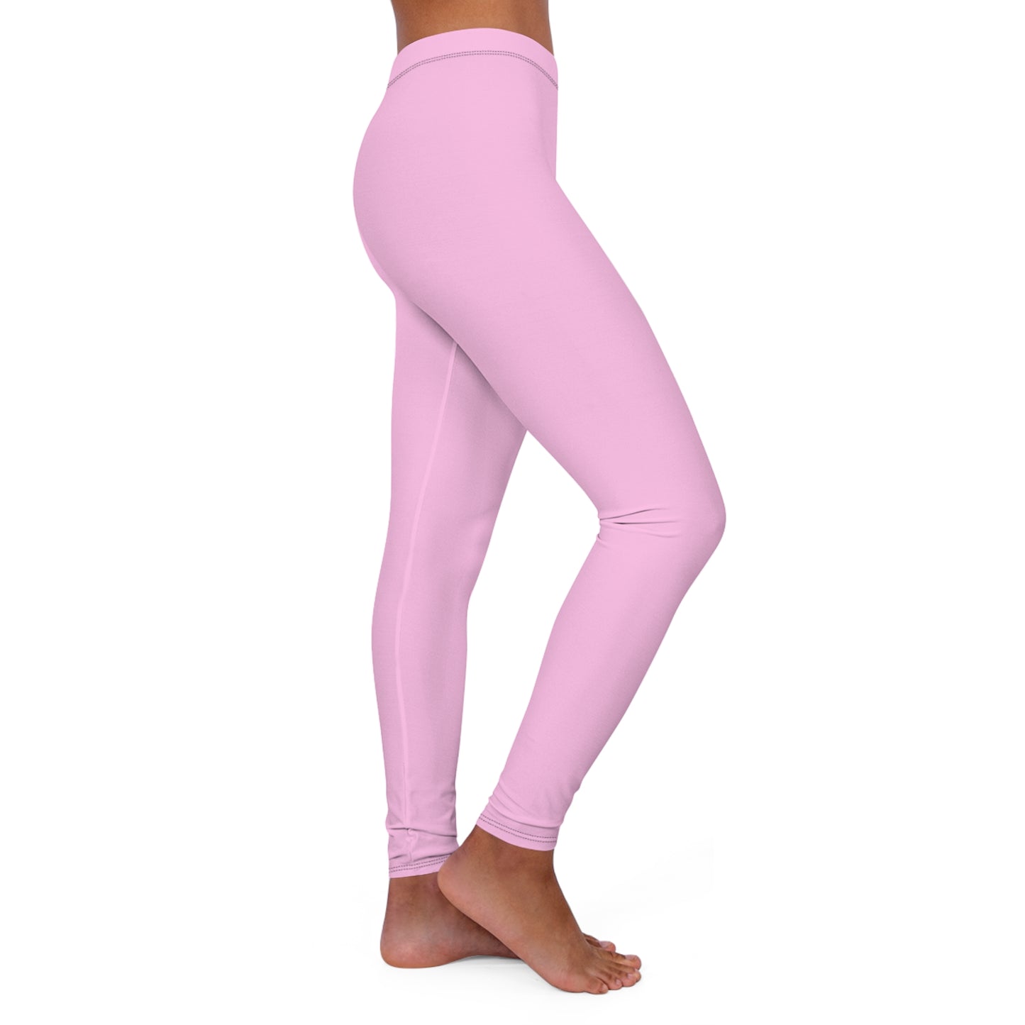Hellrosa Damen-Leggings aus Spandex