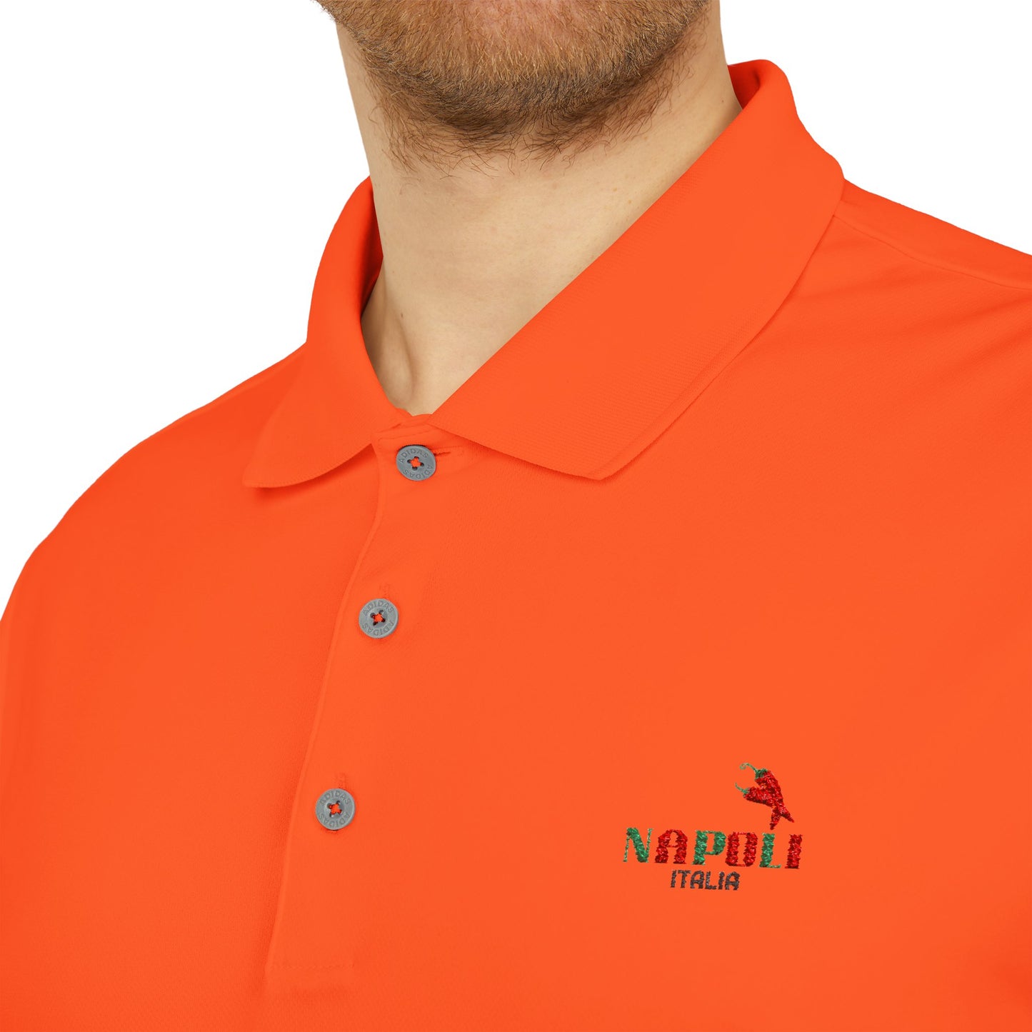 Unisex Adidas Performance Polo with Napoli Logo