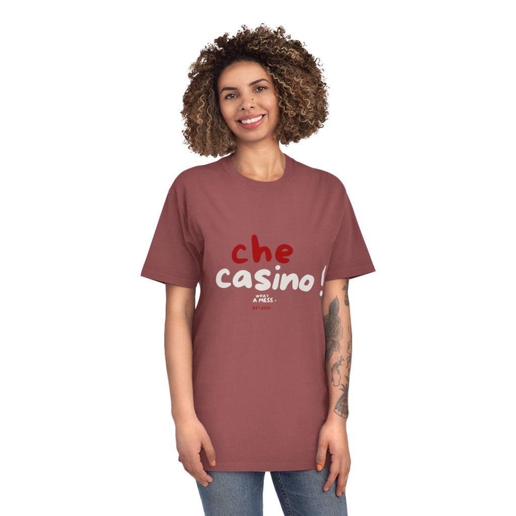 Che Casino ! What a mess ! Faded Shirt - Learn Italian the Fun way!